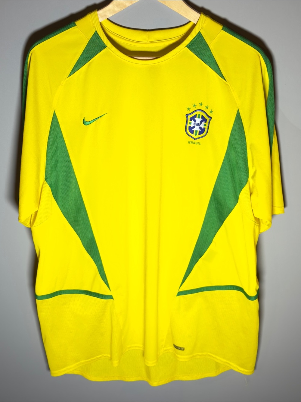 Nike Yellow & Green Brazil Soccer Jersey